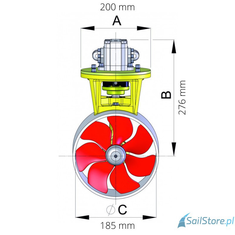 Dziobowy P Dnik Hydrauliczny Kgf Kw Dla Tunelu Mm Sklep