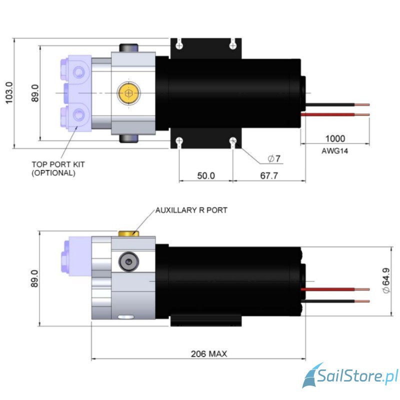 Hy-Pro drive Jednostka napędowa do autopilota PR+