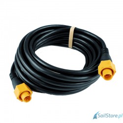 Żółty kabel Ethernet,...
