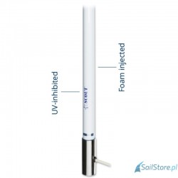 SCOUT KS-42 Antena 3 dB VHF z włókna szklanego o długości 2,4 m (8′)