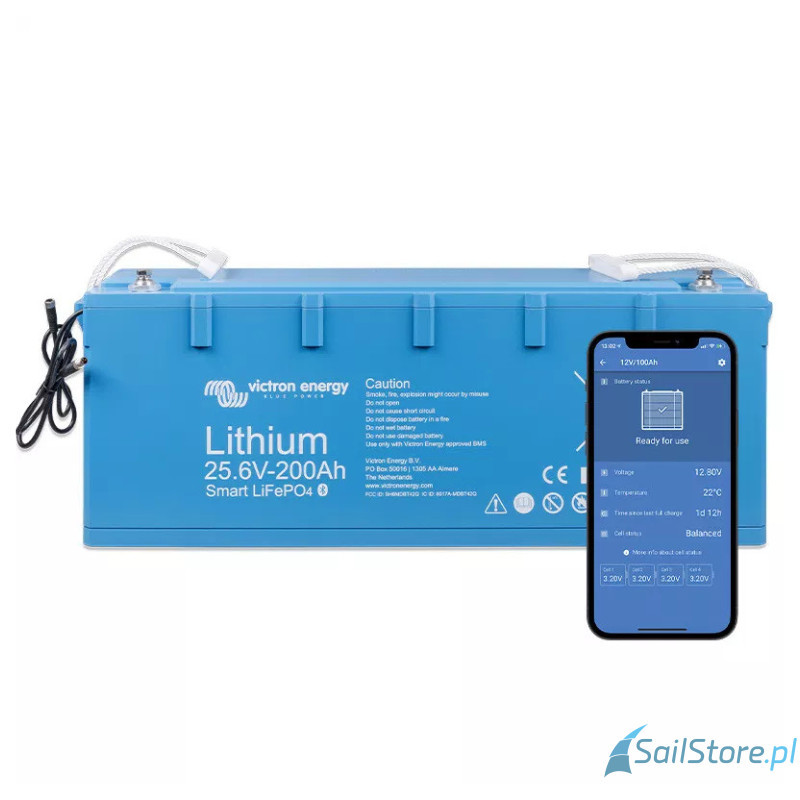 Victron Energy Akumulator LiFePO4 25,6V/200Ah - Smart