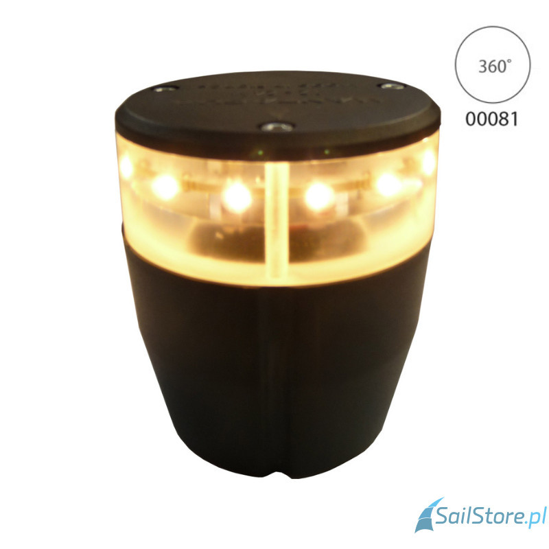 Lampa nawigacyjna Horizontal kotwiczna biała 360° LED, 2NM
