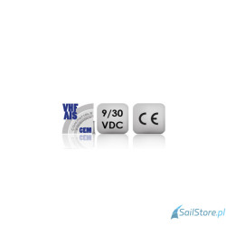 Lampa nawigacyjna dziobowa dwusektorowa 112,5°, 2NM, 9 - 30V, obudowa czarna