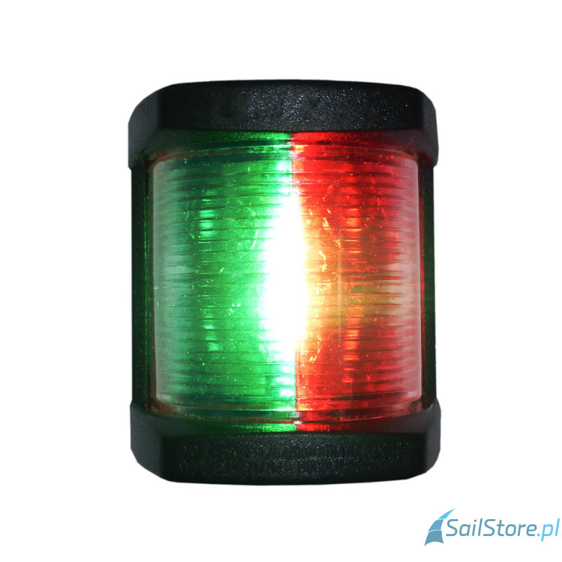 Lampa nawigacyjna dziobowa dwusektorowa 112,5°, 2NM, 9 - 30V, obudowa czarna