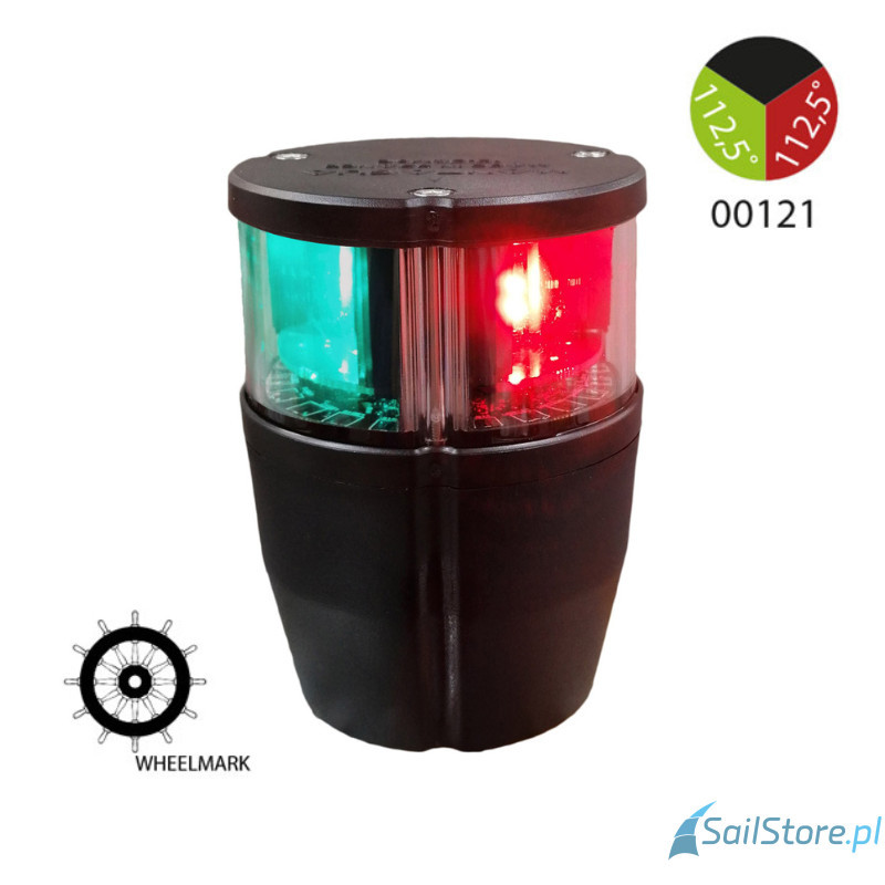 Lampa nawigacyjna NAVIPRO dwusektorowa 112,5° LED, 2NM, 10-30V, do łodzi 50m