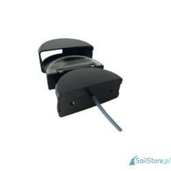 Lampa nawigacyjna NAVISLIM burtowa zielona 2x180°, 2NM, 10-30V, montaż pionowy, obudowa biała