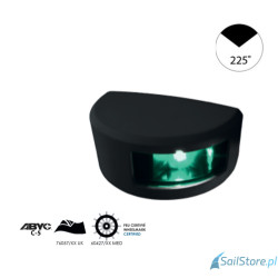 Lampa nawigacyjna NAVISLIM masztowa biała 225°, 2NM, 10-30V, montaż pionowy, obudowa czarna