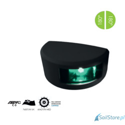 Lampa nawigacyjna NAVISLIM burtowa zielona 2x180°, 2NM, 10-30V