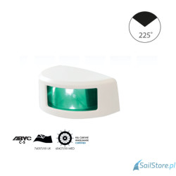 Lampa nawigacyjna NAVISLIM masztowa biała 225°, 2NM, 10-30V, montaż poziomy, obudowa biała