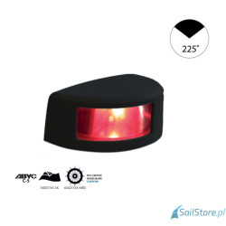 Lampa nawigacyjna NAVISLIM masztowa biała 225°, 2NM, 10-30V, montaż poziomy, obudowa czarna