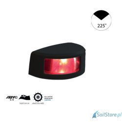 Lampa nawigacyjna NAVISLIM masztowa biała 225°, 3NM, 10-30V, montaż poziomy, obudowa czarna