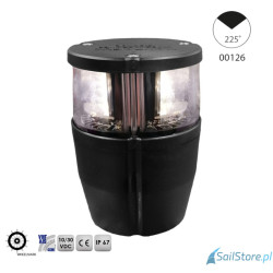 Lampa nawigacyjna NAVIPRO masztowa biała 225° LED, 2NM, 10-30V, obudowa czarna