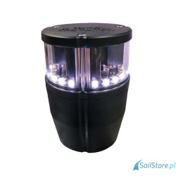 Lampa nawigacyjna NAVIPRO masztowa biała 225° + kotwiczna 360° LED, 2NM, 10-30V, obudowa czarna