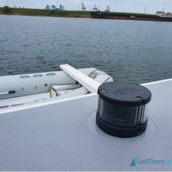 Lampa nawigacyjna NAVIPRO HORIZONTAL masztowa biała 225° LED, 3NM, 9-30V, obudowa czarna