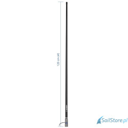 SCOUT KS-41 Black Antena VHF z włókna szklanego 3 dB, 1,2 m (4′) – seria Titan