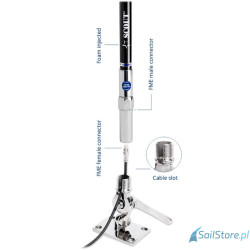 SCOUT QUICK 5 Black Antena VHF z włókna szklanego 6 dB, długość 2,4 m (8’) – QuickFit