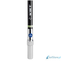 SCOUT QUICK 6 Black Wysokowydajna antena VHF z włókna szklanego 6 dB, długość 2,4 m (8’) – QuickFit