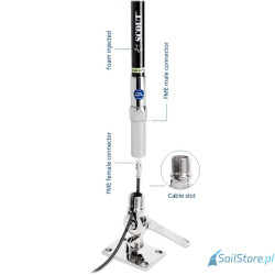 SCOUT QUICK 6 Black Wysokowydajna antena VHF z włókna szklanego 6 dB, długość 2,4 m (8’) – QuickFit