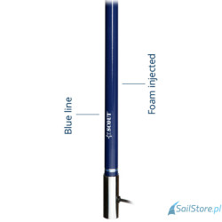 SCOUT KS-42 Antena VHF z włókna szklanego 6 dB , długość 2,4 m (8′), niebieska