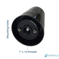 SCOUT Wave – dookólna antena DVB-T TV/FM, Ø 11 cm (4″), czarna