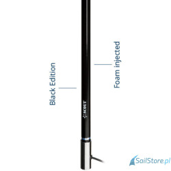 SCOUT KS-124 Antena AM/FM z włókna szklanego, długość 2,4 m (8′), czarna