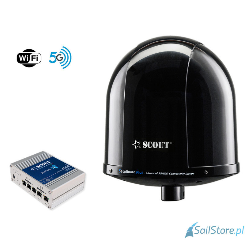 SCOUT 5G onBoard Plus - router Sea-Hub 5G z Wi-Fi, obudowa czarna