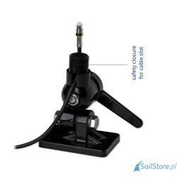 SCOUT PA-3 Nylonowy uchwyt anteny regulowany, gwint 1"x 14, obudowa czarna