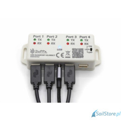 DuPPa Izolowany konwerter USB Quadport z 4 portami VE.Direct