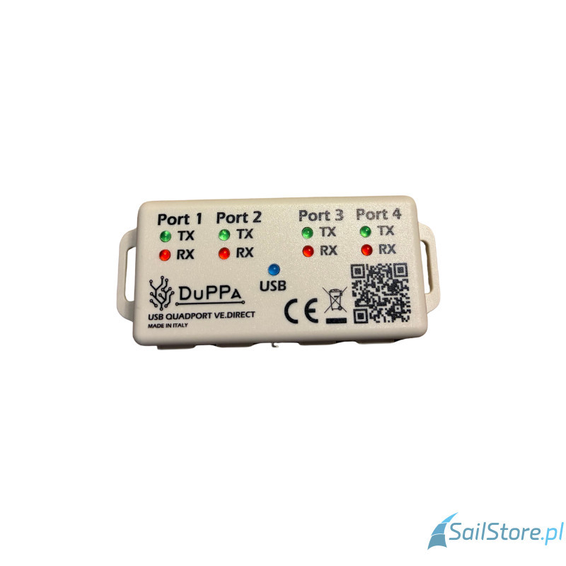 DuPPa Izolowany konwerter USB Quadport z 4 portami VE.Direct