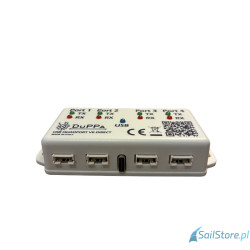 DuPPa Izolowany konwerter USB Quadport z 4 portami VE.Direct