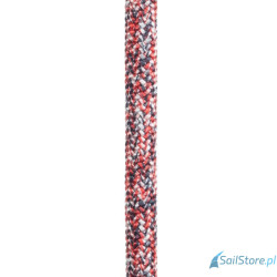 Regatta Ropes Gregal lina fałowo-szotowa 12 mm, oplot z 32-splotowego poliestru, czerwony/granatowy/biały