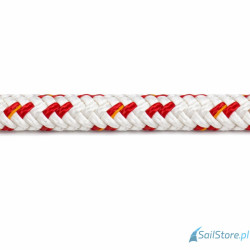 Gleistein Gemini X lina szotowa 14 mm, biały/czerwony, poliester