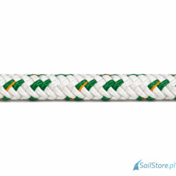 Gleistein Gemini X lina szotowa 14 mm, biały/zielony, poliester