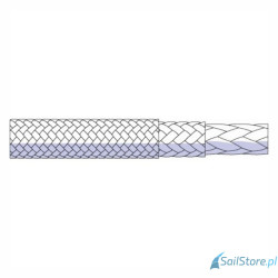 Gleistein MegaTwin 07 lina Dyneema do fałów, 10 mm, srebrny/biały, poliester