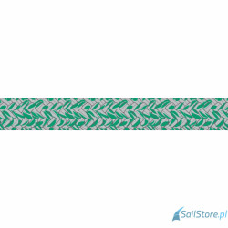 Gleistein MegaTwin 07 lina Dyneema do fałów, 10 mm, srebrny/zielony, poliester