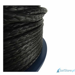 Lina Dyneema SK-75 4 mm, czarna, 1400 kg