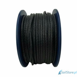 Lina Dyneema SK-75 4 mm, czarna, 1400 kg