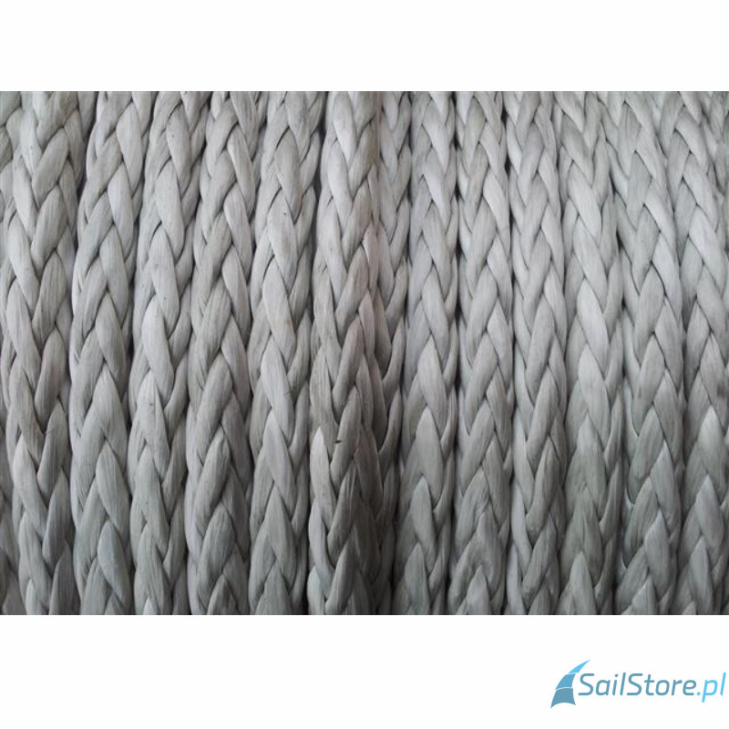 Lina syntetyczna HMPE-Aero 8 mm, srebrna
