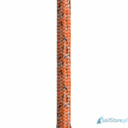 Regatta Ropes Lyon lina fałowo-szotowa 10 mm, 32-pleciony poliesterowy oplot, pomarańczowy/biały/czarny