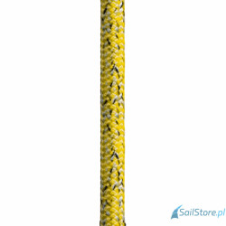 Regatta Ropes Lyon lina fałowo-szotowa 10 mm, 32-splotowy poliesterowy oplot, żółty/biały/czarny