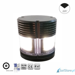 Lampa nawigacyjna NAVIPRO HORIZONTAL masztowa biała 225° LED, 5NM, 20-30V, obudowa czarna
