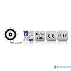 Lampa nawigacyjna NAVIPRO Horizontal burtowa lewa zielona 180° LED, 2NM, 10-30V, obudowa czarna