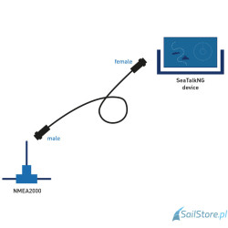 Raymarine Kabel adaptera NMEA2000 (męski) do SeaTalkNG (żeński) - 1 m