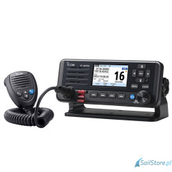 ICOM M430E Stacjonarny radiotelefon VHF z DSC z wbudowanym odbiornikiem GPS (GNSS), kolorowy wyświetlacz TFT, NMEA 2000