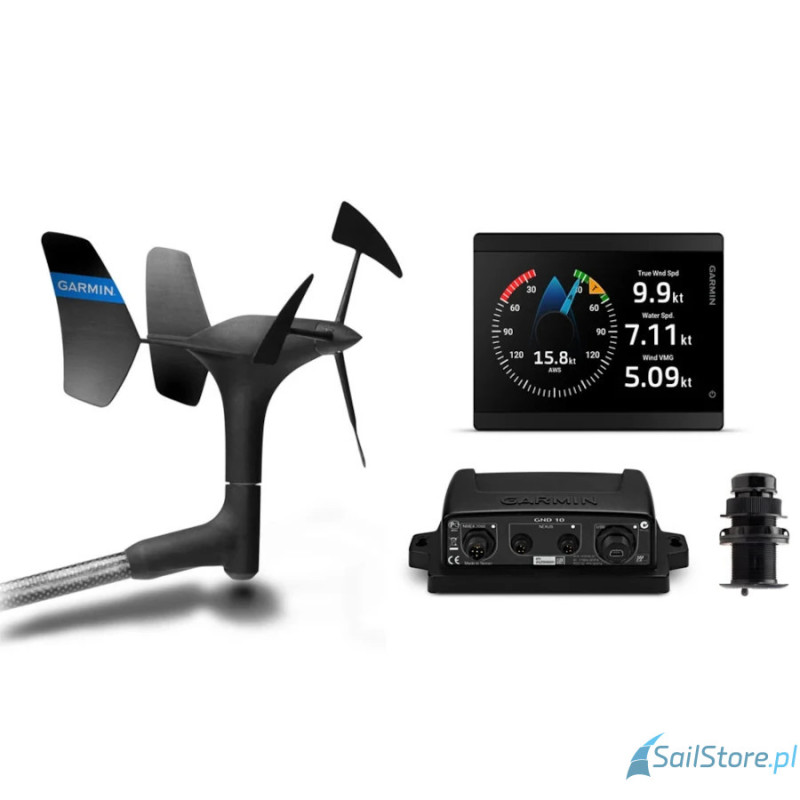 Garmin - GMI 40 Wielofunkcyjny instrument pokładowy, 4,3 cala, przewodowe przetworniki gWind, DST820 52 mm