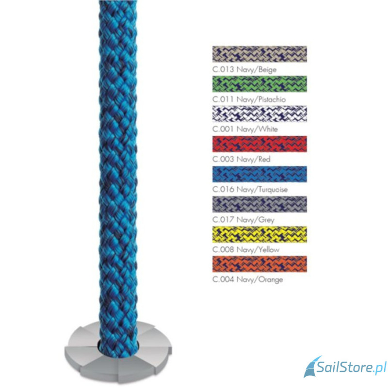 Regatta Ropes Titanic Color lina szotowa, oplot 16 lub 32-splotowego poliestru HT, rozmiary 4 - 16 mm