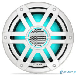 JL Audio - Głośniki morskie M200 7,7″ z diodami RGB LED, z maskownicą White Sport, para