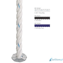 Regatta Ropes Polyester Rope lina cumownicza, z 3-splotowym oplotem z poliestru HT, ochrona UV, rozmiary 4 – 20 mm