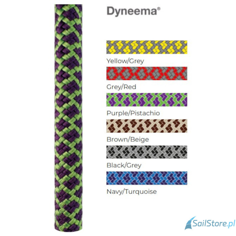 Regatta Ropes Spring Sport lina szotowa , Dyneema SK 78, oplot 16 lub 32-splotowego poliestru HT, rozmiary 4-16 mm