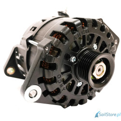ARCO Zeus - alternator A225s 12V 225A, Typ montażu Single Foot, Plus na boku, Regulacja zewnętrzna, Koło pasowe 49 mm, Profil K6